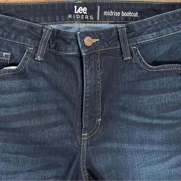Lee Midrise Bootcut Jeans - Size 16 Petite - Picture 5 of 6
